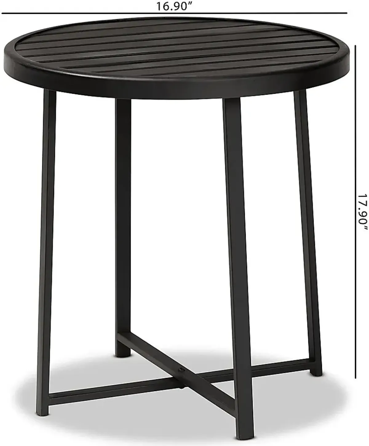 Outdoor Catlina Black Side Table