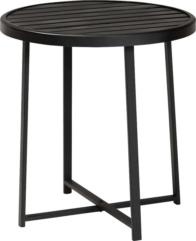 Outdoor Catlina Black Side Table