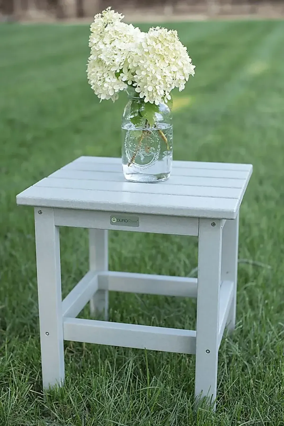 Bayfield Park Traditional Light Gray Outdoor Side Table