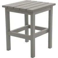 Bayfield Park Traditional Light Gray Outdoor Side Table