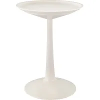 Lagoon Sprout White Adjustable Outdoor Side Table