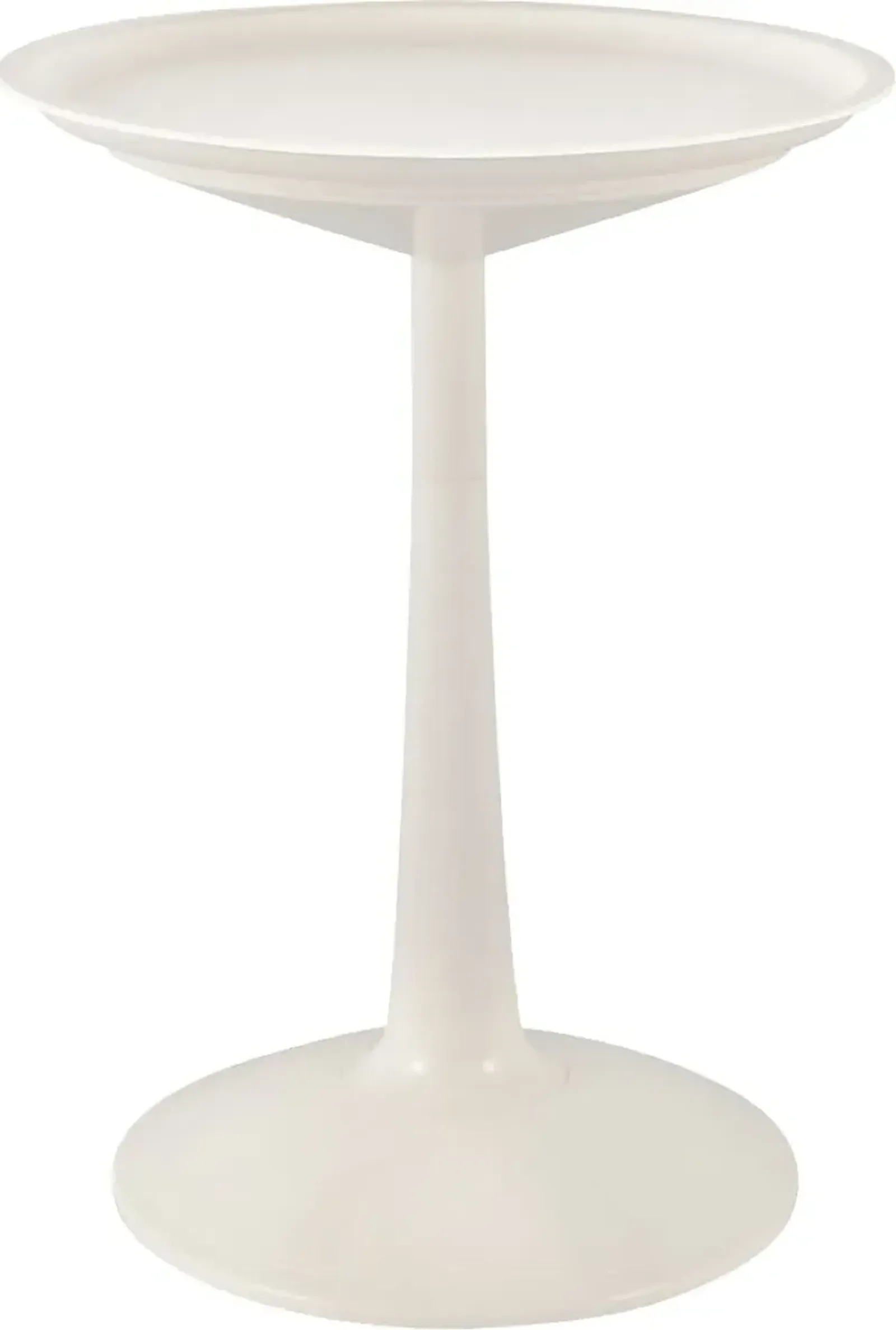 Lagoon Sprout White Adjustable Outdoor Side Table