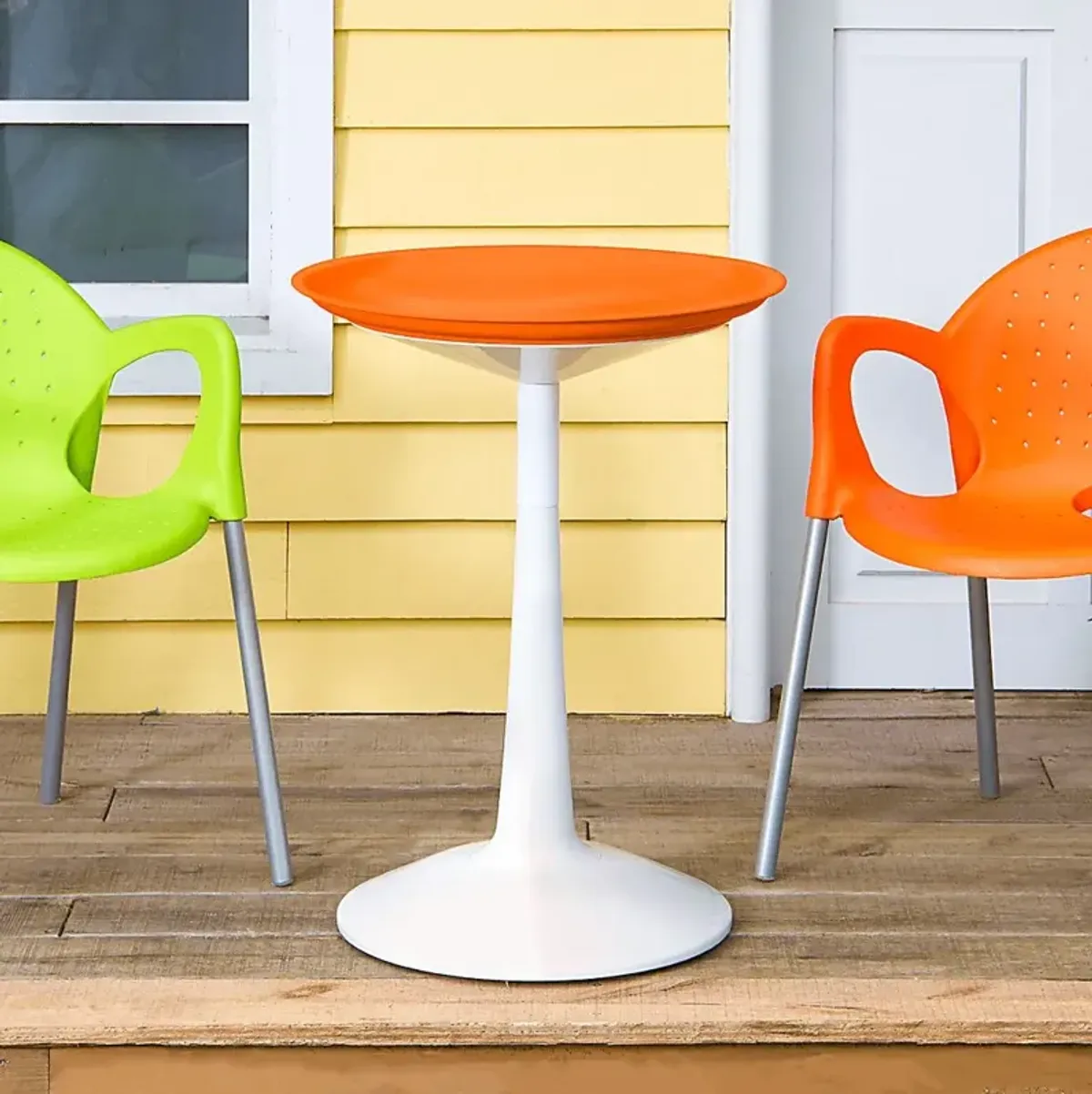 Lagoon Sprout Orange Adjustable Outdoor Side Table