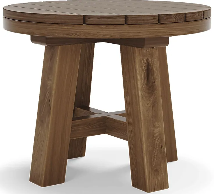 Patmos Tan Outdoor End Table