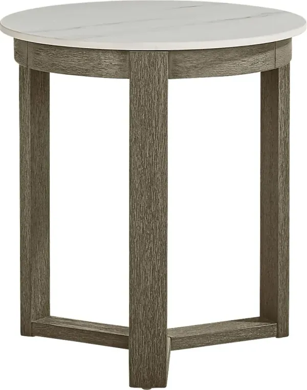 Montecello Gray Outdoor End Table