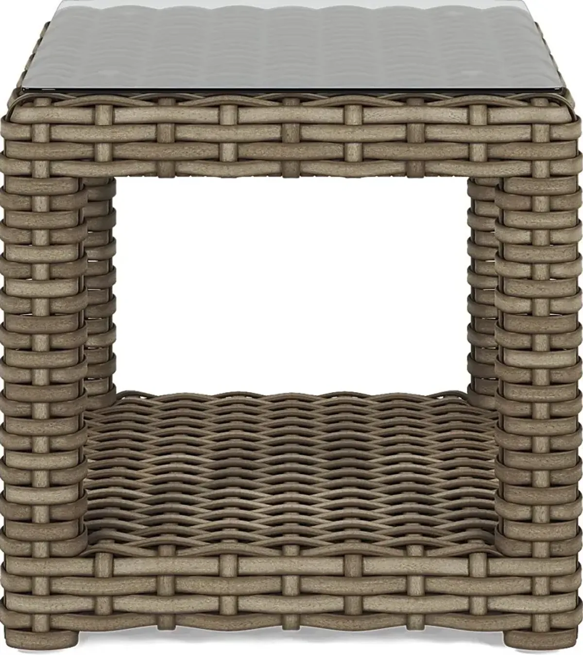 Siesta Key Driftwood Finish Outdoor End Table