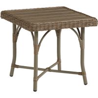 Ridgecrest Brown Outdoor Square End Table