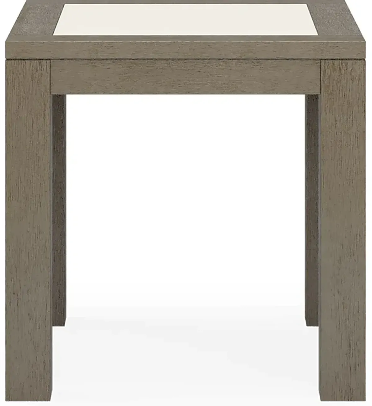 Lake Tahoe Gray Outdoor End Table