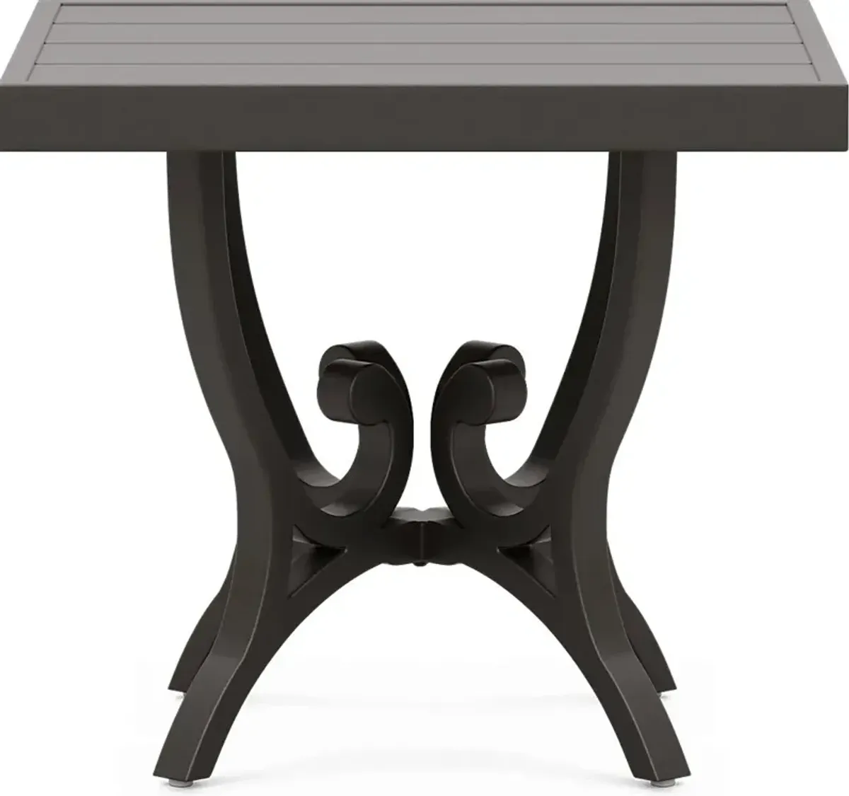Lake Breeze Aged Bronze Square Outdoor End Table
