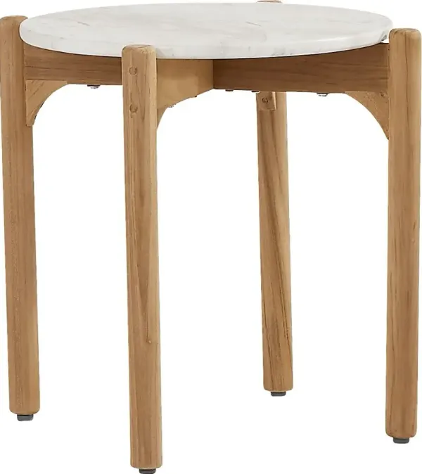 Koda White End Table