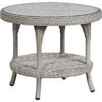 Hamptons Cove Gray Outdoor Round End Table