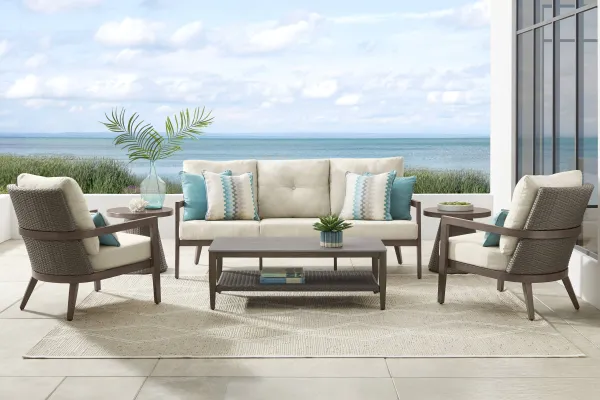 Point Reyes Brown 3 Pc Seating Set