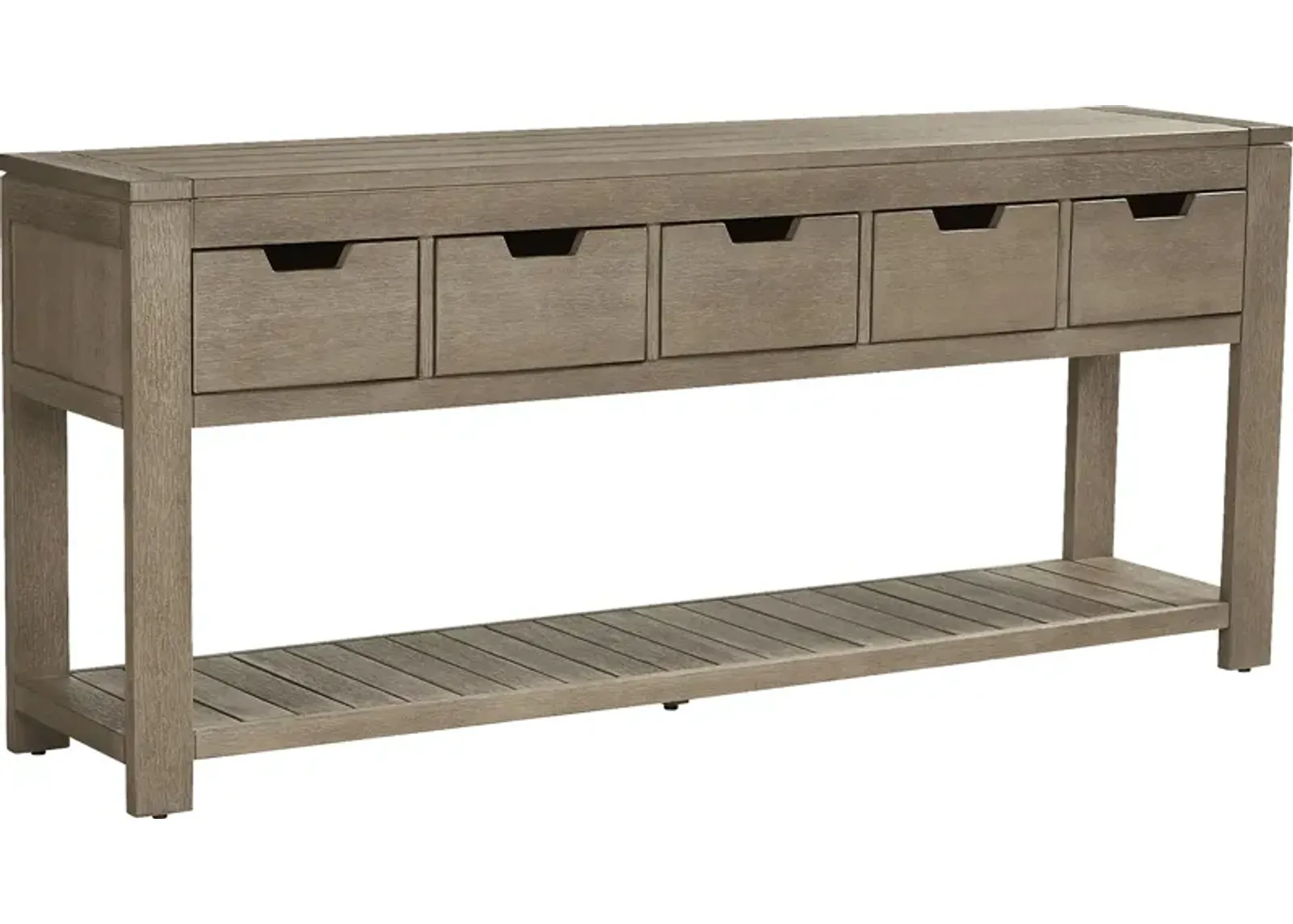 Siesta Key Gray Outdoor Sofa Table