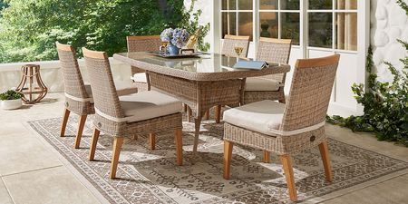 Hamptons Cove Gray 74 in. Rectangle Outdoor Dining Table