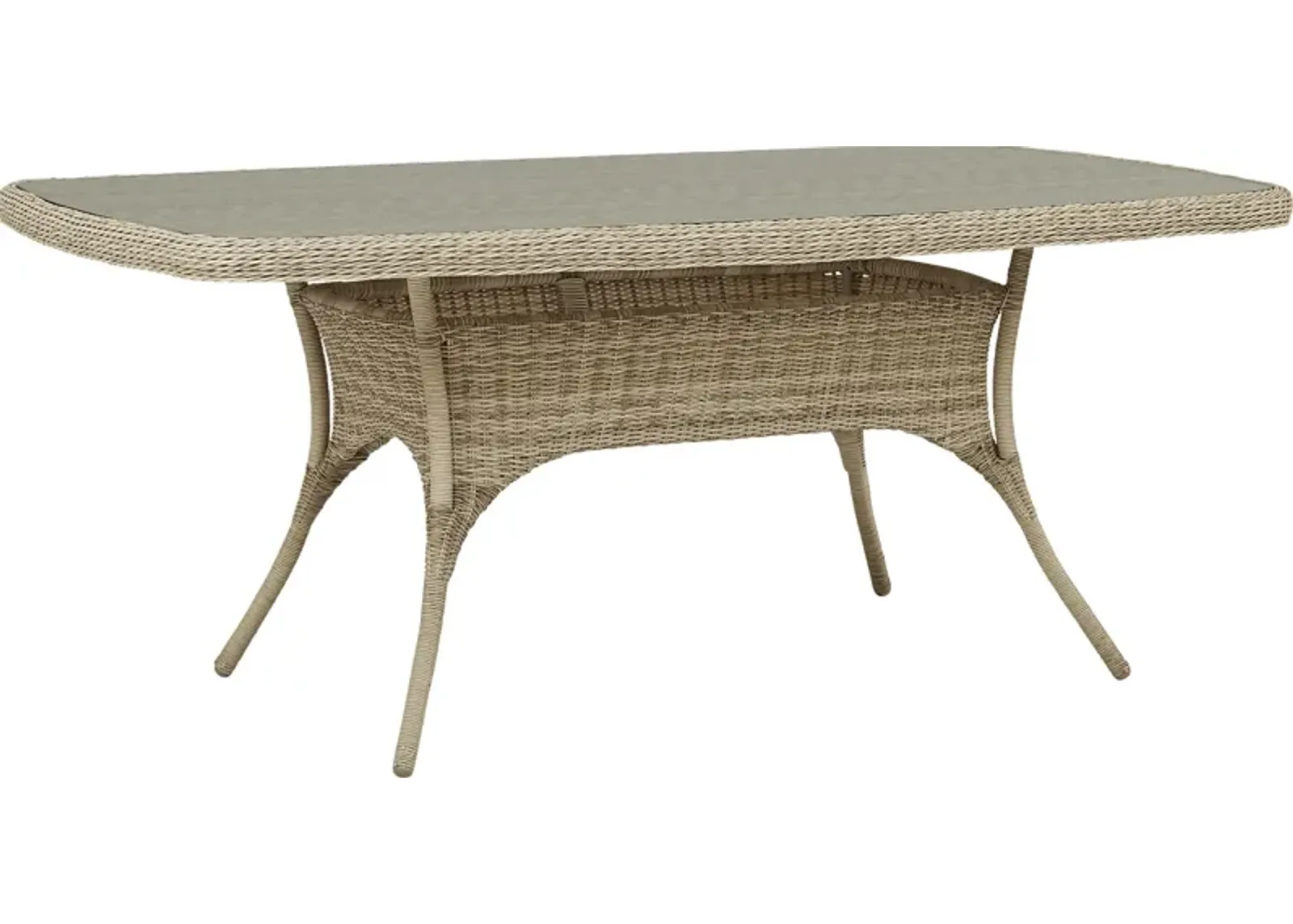 Hamptons Cove Gray 74 in. Rectangle Outdoor Dining Table