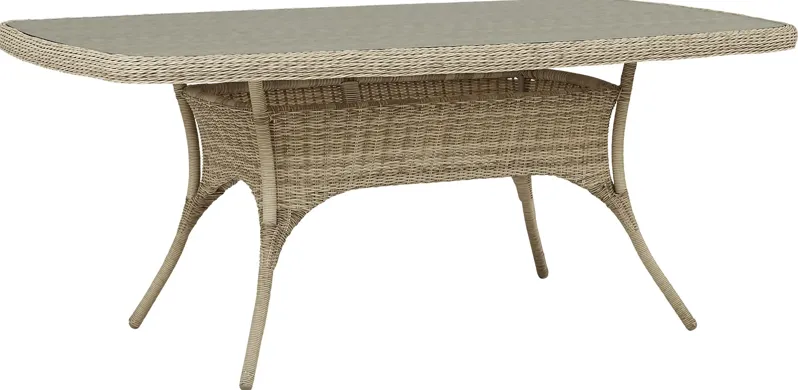 Hamptons Cove Gray 74 in. Rectangle Outdoor Dining Table