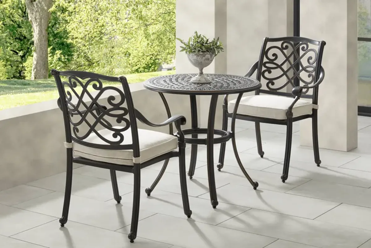 Carina Bronze 30 in. Round Outdoor Dining Table