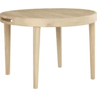 Riva Blonde Round Outdoor Dining Table