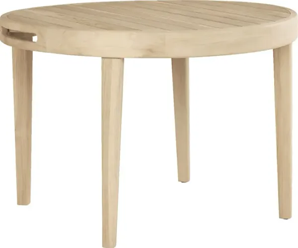 Riva Blonde Round Outdoor Dining Table