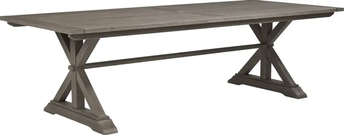 Siesta Key Light Wood 102 in. Rectangle Outdoor Dining Table