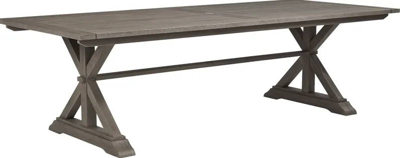 Siesta Key Light Wood 102 in. Rectangle Outdoor Dining Table