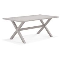 Sun Valley Light Gray 71 in. Rectangle Outdoor Dining Table