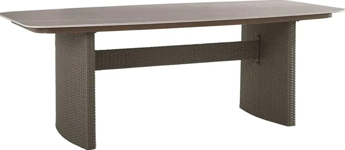 Point Reyes Brown Outdoor Dining Table