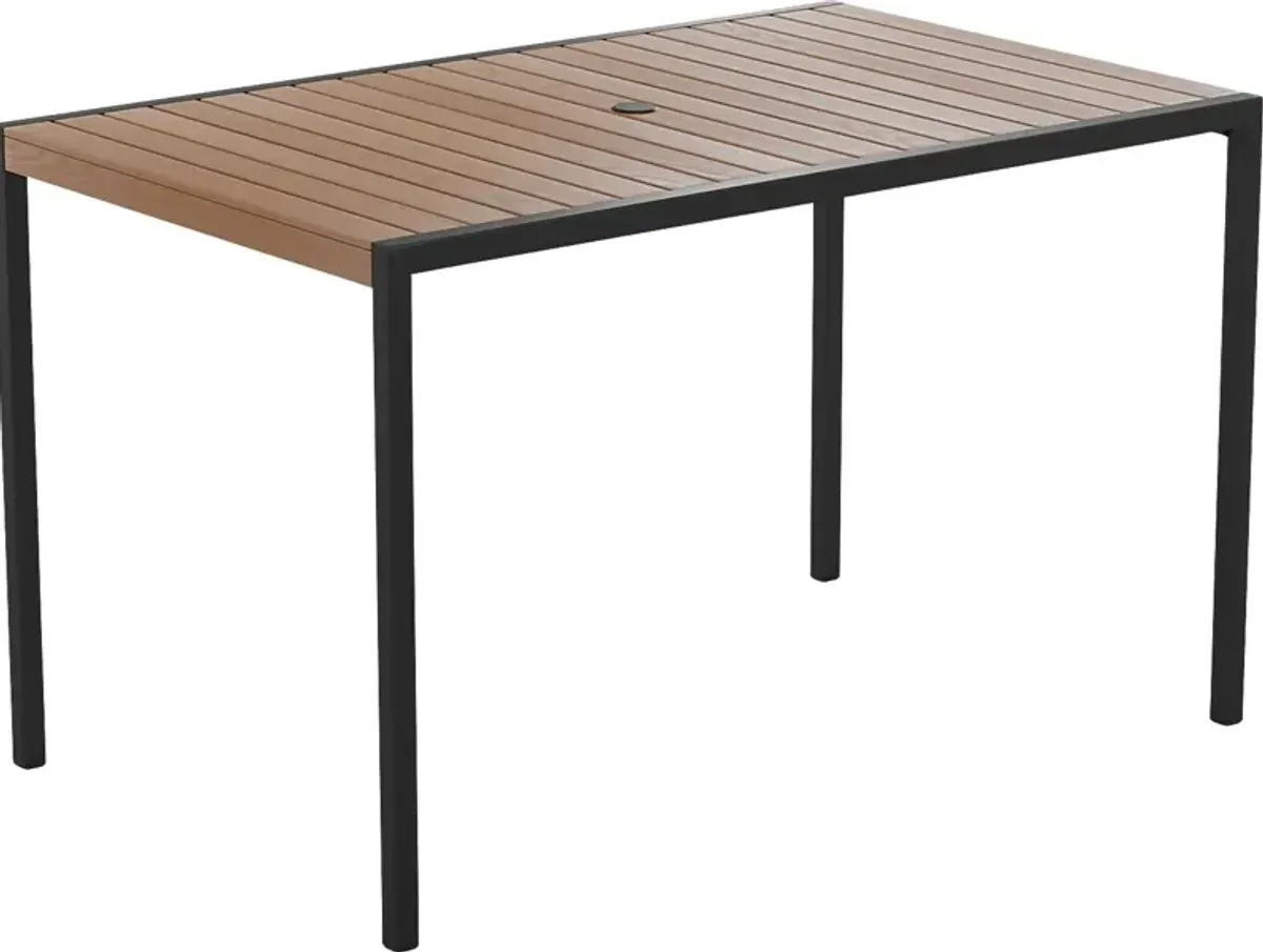 Outdoor Renoldor Brown Rectangular Dining Table