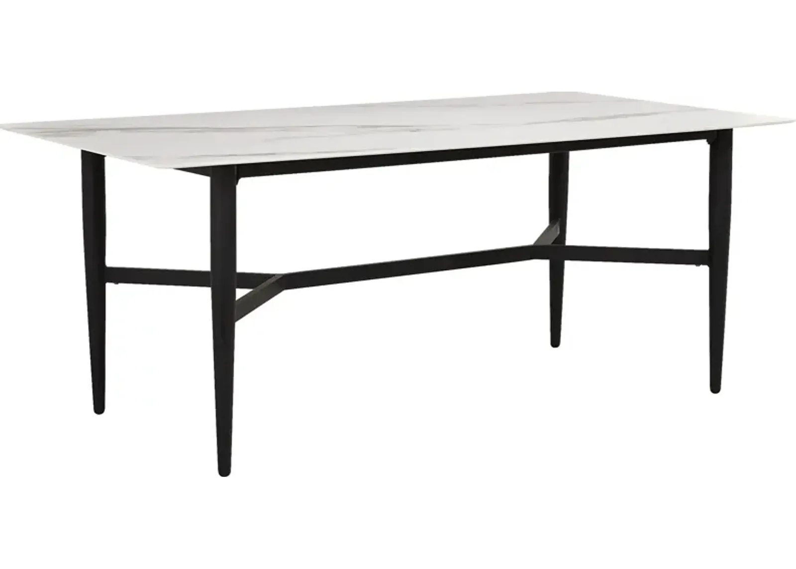 Harlowe Black Rectangle Outdoor Dining Table