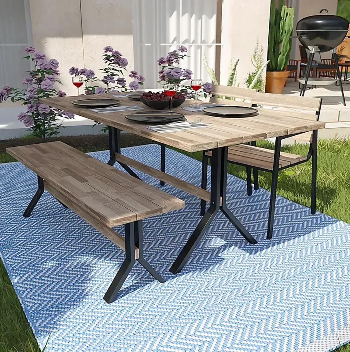 Vermissa Natural Outdoor Dining Table