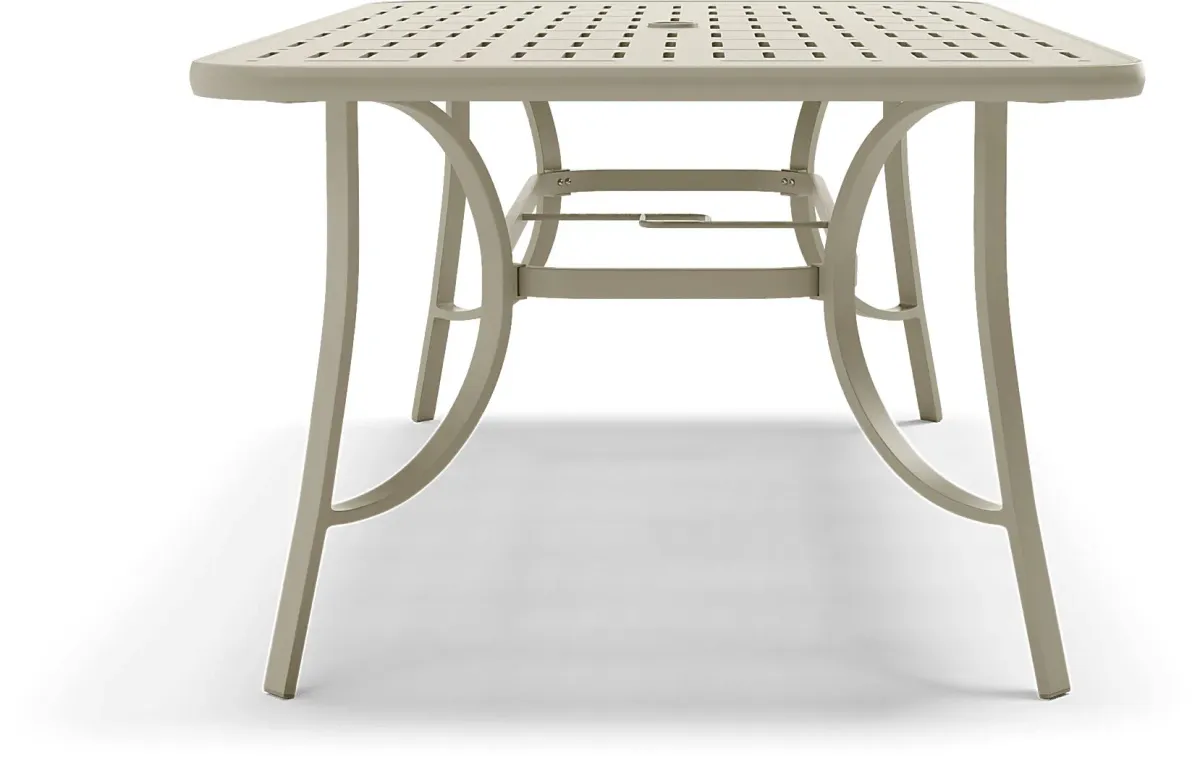 Windy Isle Sand 72 in. Rectangle Outdoor Dining Table