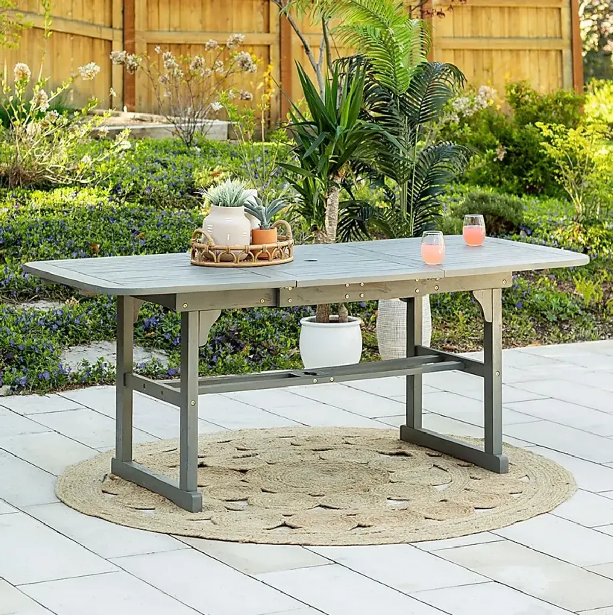 Eastline Gray Outdoor Dining Table