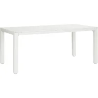 Eastlake White 71 in. Outdoor Dining Table