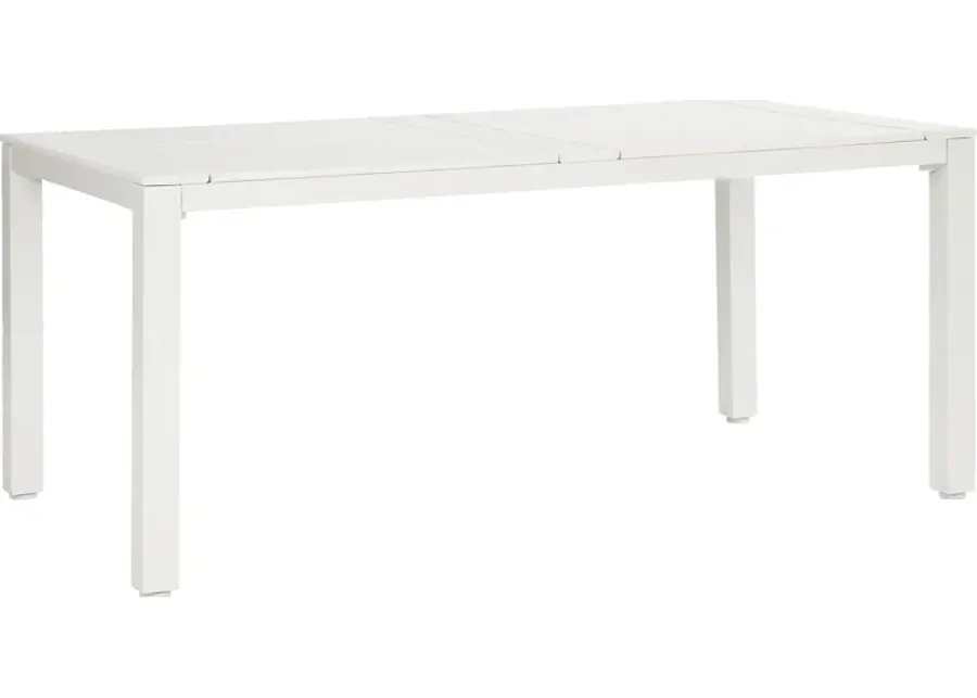 Eastlake White 71 in. Outdoor Dining Table