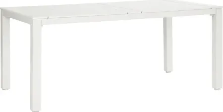 Eastlake White 71 in. Outdoor Dining Table