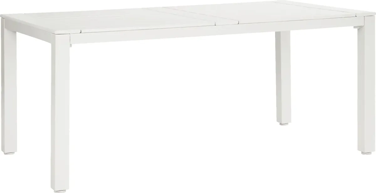 Eastlake White 71 in. Outdoor Dining Table