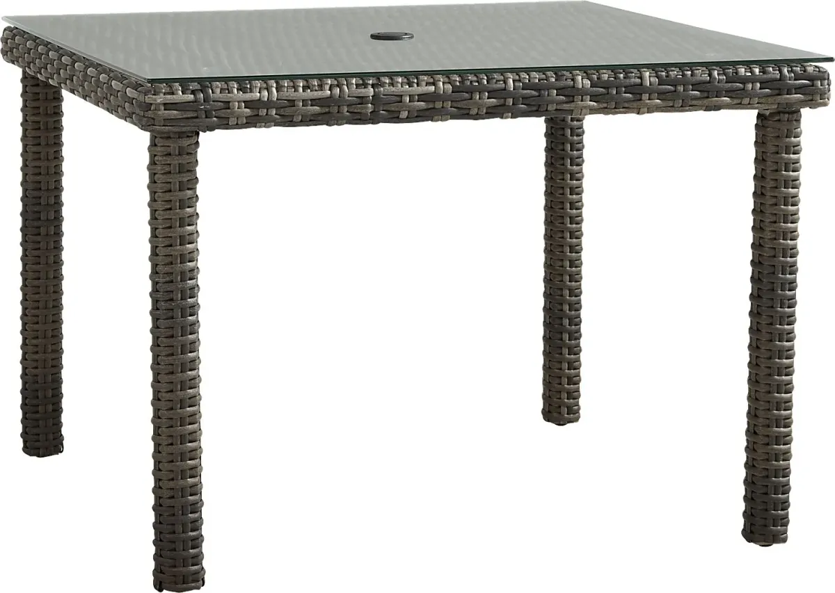 Montecello Gray Outdoor 42 in. Square Dining Table