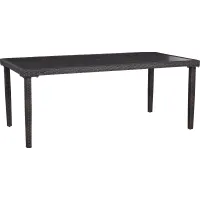 Summerset Way Brown Rectangle Outdoor Dining Table