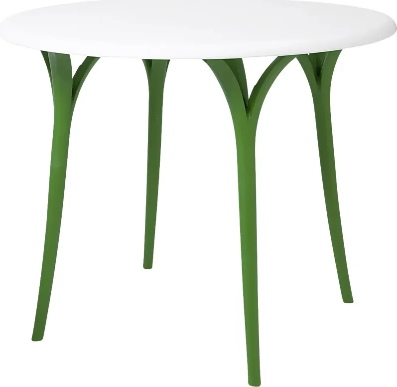 Beswick Green 35 in. Round Outdoor Dining Table