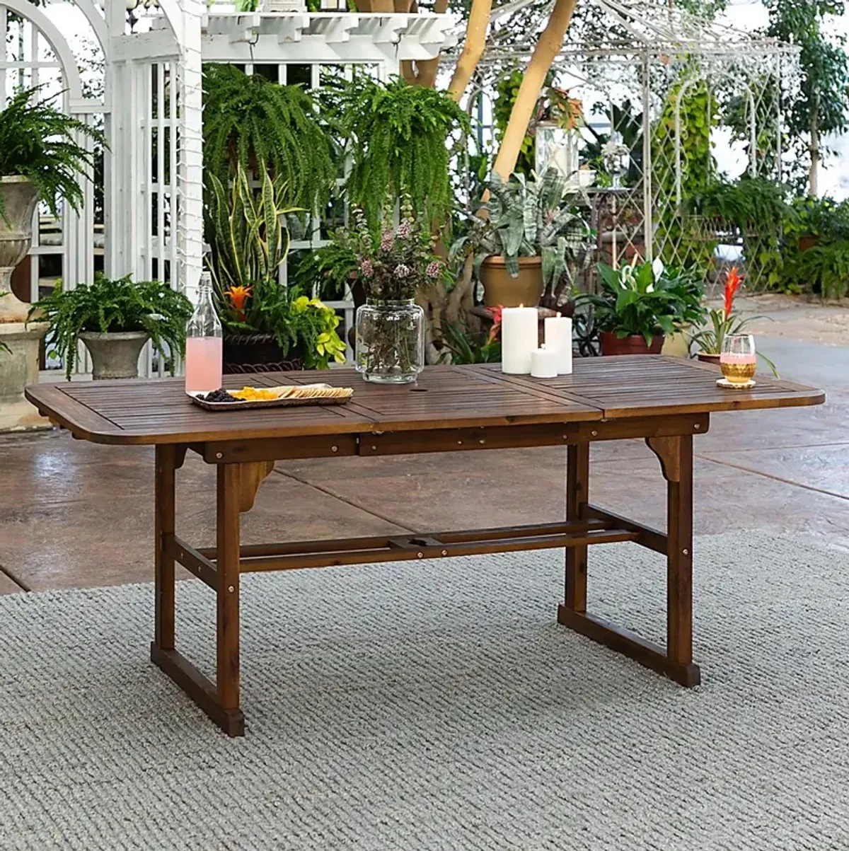 Eastline Dark Brown Outdoor Dining Table