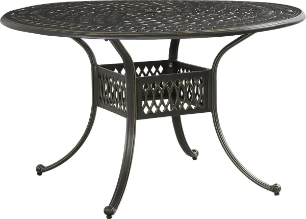 Carina Bronze 48 in Round Outdoor Dining Table