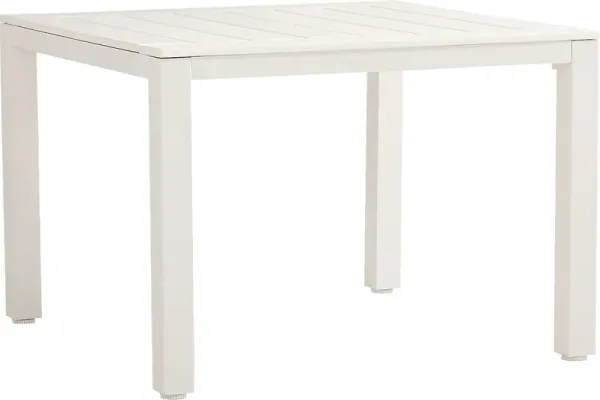 Eastlake White 42 in. Outdoor Dining Table