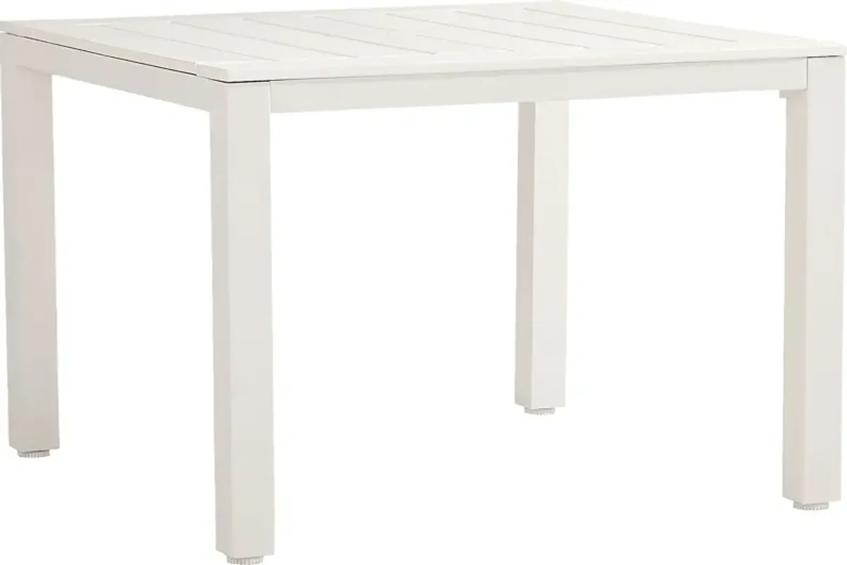 Eastlake White 42 in. Outdoor Dining Table