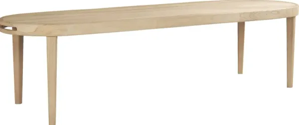 Riva Blonde Large Oval Outdoor Dining Table