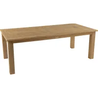 Hamptons Cove Teak 86 in. Rectangle Extension Outdoor Dining Table