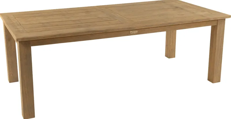 Hamptons Cove Teak 86 in. Rectangle Extension Outdoor Dining Table
