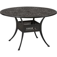 Cindy Crawford Home Lake Como Antique Bronze 48 in. Round Outdoor Dining Table