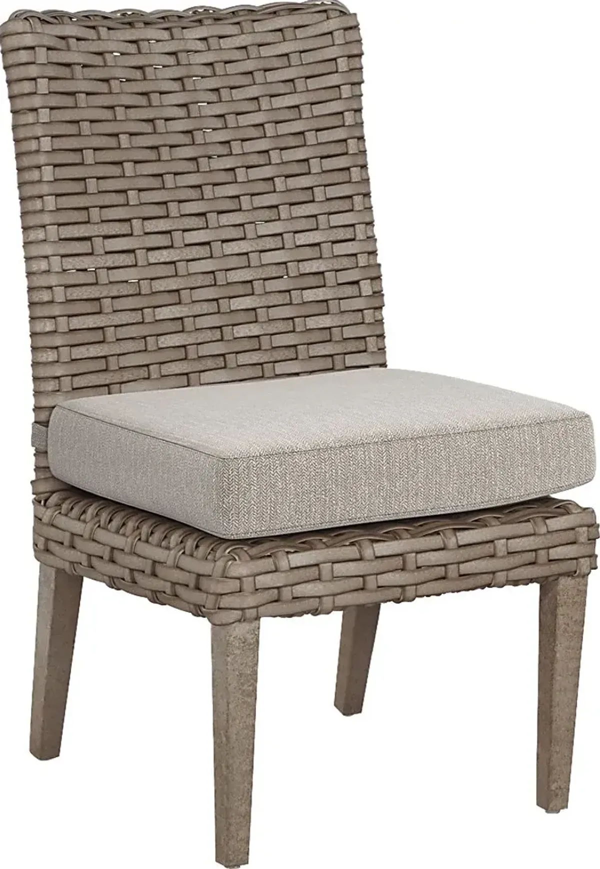 Siesta Key Driftwood 5 Pc 72 in. Rectangle Outdoor Dining Set with Twine Cushions