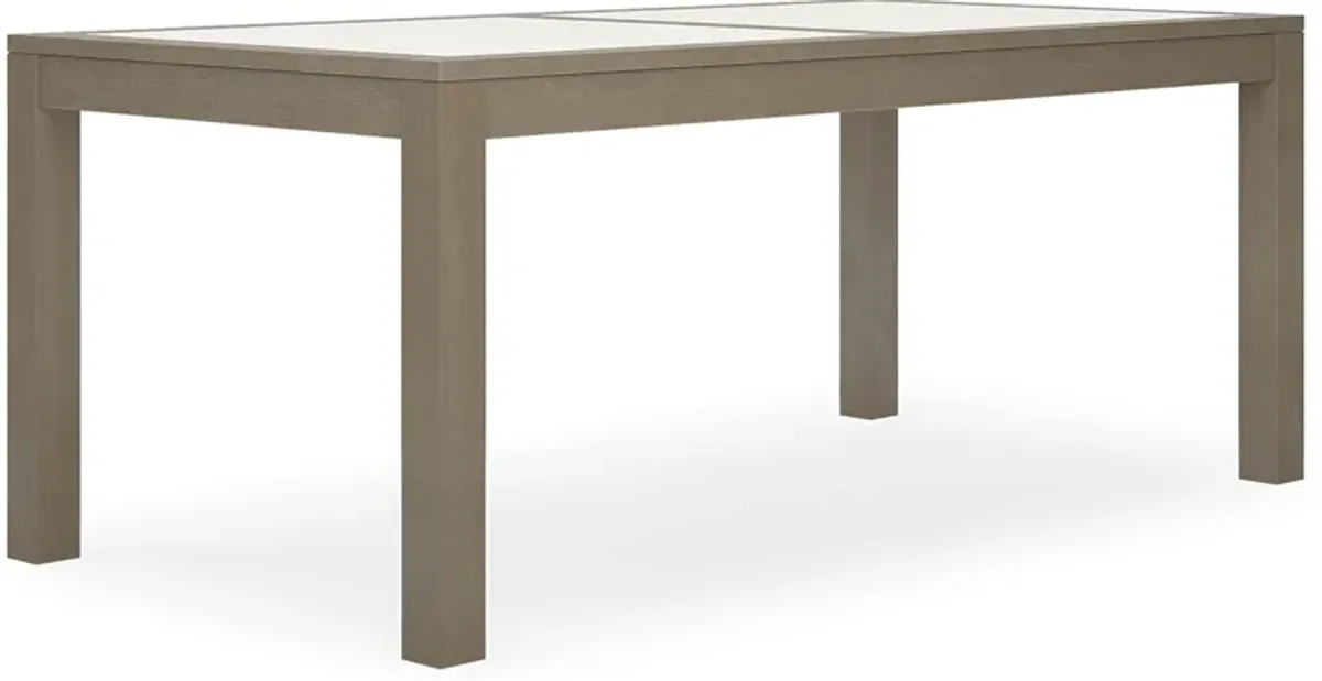 Lake Tahoe Gray Rectangle Outdoor Dining Table