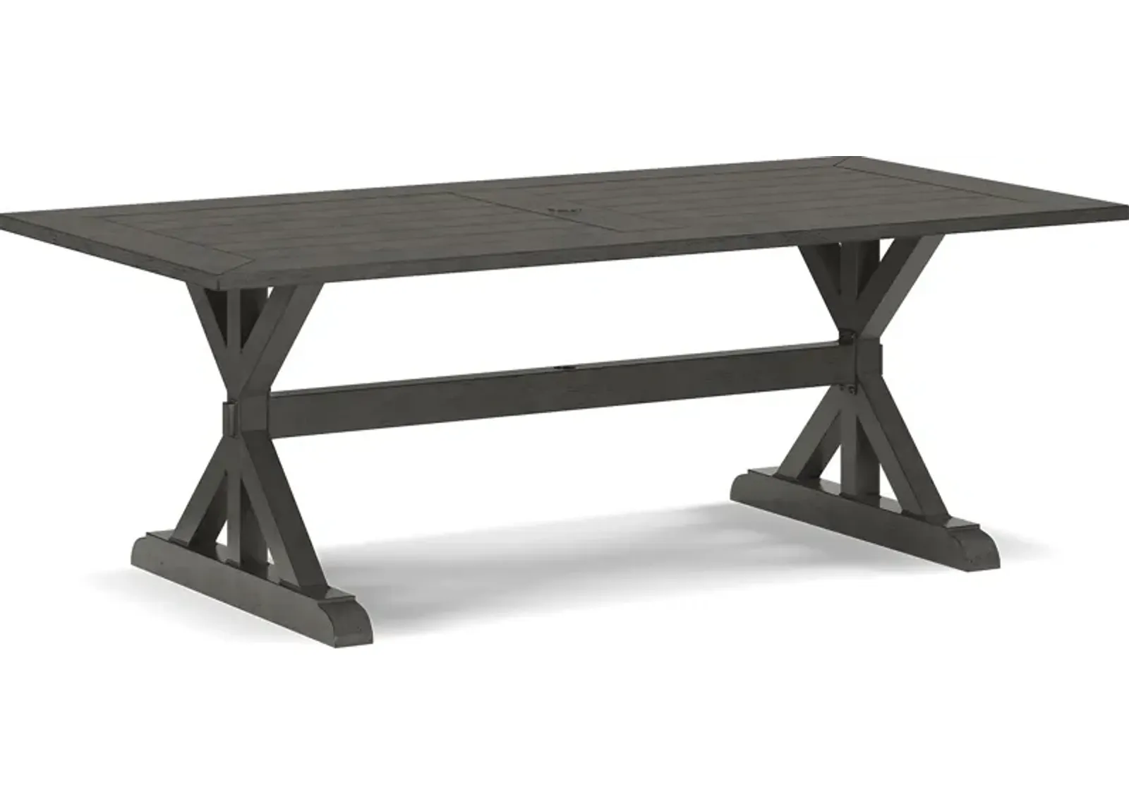 Montecello Gray 84 in. Rectangle Outdoor Dining Table